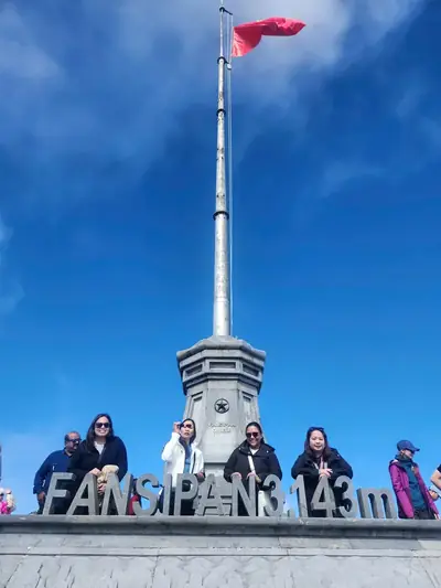Bliss Tourism guests on tour — The summit of Fansipan, Sapa, Vietnam