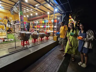 Bliss Tourism guests on tour — Lantern shopping, Hoi An, Vietnam